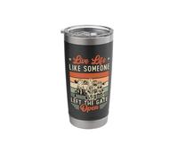 Live Life Like Someone Left The Gate Open Cow Heifer Stainless Steel Insulated Tumbler