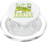 Live Life Like The Turtle Slow Down And Enjoy It | Tortoise PopSockets PopGrip for MagSafe