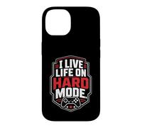 Live Life On Hard Mode Gamer Difficulty Funny Case for iPhone 14