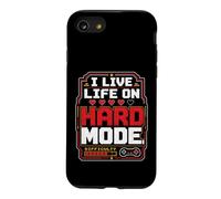 Live Life On Hard Mode Gamer Difficulty Funny Case for iPhone SE (2020) / 7/8