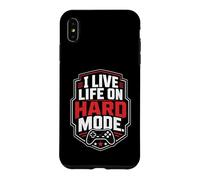 Live Life On Hard Mode Gamer Difficulty Funny Case for iPhone XS Max