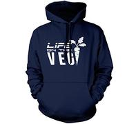 Live Life On The Veg Unisex Hoodie - Navy Small