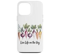Live Life On The Veg Vegetarian Nature Food Vegetable Lover Case for iPhone 13 Pro Max