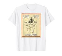 Live Life to The Edge Chopper Motorcycle Cliff Tee Value Graphic T-Shirt