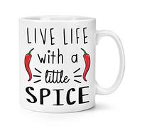 Live Life with A Little Spice Chilli 10oz Mug Cup