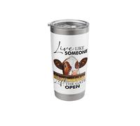 Live Like Someone Left The Gate Open Cow Stainless Steel Insulated Tumbler