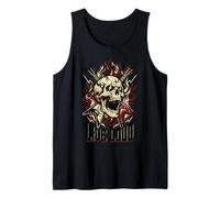 Live Loud Rock and Roll Guitar Vintage Rock Music Tank Top