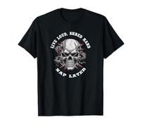 Live Loud Shred Hard Nap Later Heavy Metal Humor Quote. T-Shirt