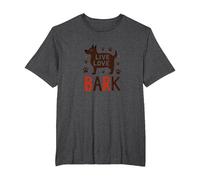 Live Love Bark: Adorable Dog Lover T-Shirt, Men's Big and Tall, Dark Heather Grey, 4X Tall