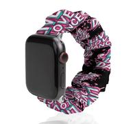 Live Love Dance Scrunchie Watch Bands Soft Elastic Replacement Wristband Compatible with Apple Watch 42mm/44mm