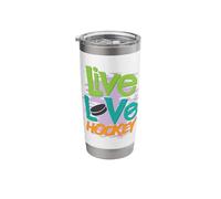 Live Love Hockey Stainless Steel Insulated Tumbler