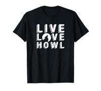 Live Love Howl Majestic Wildlife Animal Wolf Howling T-Shirt