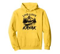 Live love kayak for men women kayaking kayaker Pullover Hoodie