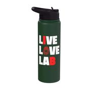 Live Love Lab Forensic Analyst, Crime Lab Stainless Steel Insulated Water Bottle