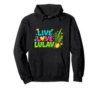 Live Love Lulav Etrog Happy Sukkot Sukkah Apple Honey Jewish Pullover Hoodie