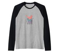 Live Love Purr: Adorable Cat Lover's Graphic Raglan Baseball Tee, Men, Black/Athletic Heather, XXL