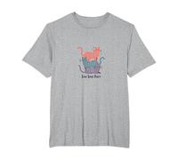 Live Love Purr: Adorable Cat Lover's Graphic T-Shirt, Men's Big and Tall, Heather Grey, 5X Tall