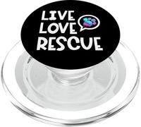 Live Love Rescue Animal Rights Animal Shelter Worker PopSockets PopGrip for MagSafe