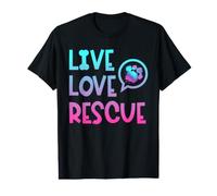 Live Love Rescue Animal Rights Animal Shelter Worker Value Graphic T-Shirt
