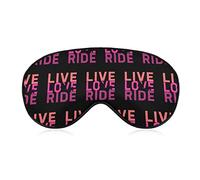 Live, Love, Ride Horse Sleep Mask Night Cover Eye for Women Men BlockLight for Airplane Travel Nap Adjustable Strap