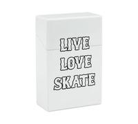 Live Love Skate Funny Cigarette Cases Fashion Plastic 20 Pcs Cigarettes Box Holder