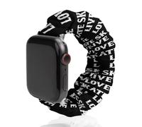 Live Love Skate Funny Stretch Bands Compatible with IWatch Replacement Smart Watch Strap
