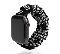 Live Love Skate Funny Stretch Bands Compatible with IWatch Replacement Smart Watch Strap