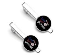 Live Love Softballs Silver Tie Clip Suit Accessories for Men Necktie Bar Set Pin Business Wedding