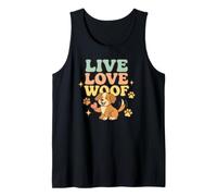 Live Love Woof - Cute Dog Doggy Tank Top