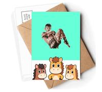 Live Muay Thai Martial Arts Competition Postcards Envelopes Cards Mailing Year Horse