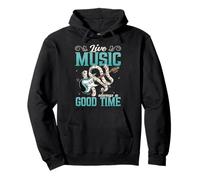 Live Music Always A Good Time Musician Music Teacher Guitar Pullover Hoodie