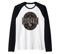 Live Music Capital of the World Austin Texas Souvenir Raglan Baseball Tee