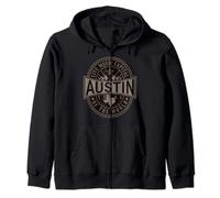 Live Music Capital of the World Austin Texas Souvenir Zip Hoodie