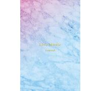 Live Music Journal: A diary logbook for recording music festivals, Concerts and band tours | Memory logbook for live music lovers and performers | Cute pink, aqua and purple marble cover for girls