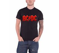 Live Nation Ac/Dc - Red Logo Men's T-Shirt Black Medium