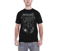 Live Nation Men's Metallica - Kirk Ouija Guitar Crew Neck Short Sleeve T-Shirt, Black, Large