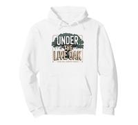 Live Oak Tree Vintage Badge Texas Hill Country Identity Pullover Hoodie