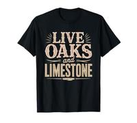 Live Oaks Limestone Raised Texas Hill Country Oak Tree Hills T-Shirt