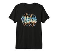 Live Salty Coastal Design for Beach Lovers Premium T-Shirt