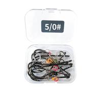 Live Shrimp Fixe Hooks, Offset Fishing Hooks, Saltwater Offset Fishing Hooks, Wear-Resistant Fish Catching Tool, Outdoor Travel Equipment for Grouper, Sea Bass, Catfish
