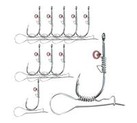 Live Shrimp Hook - Pro Angling Gear Rig, 10-Way Barbed Clamp Snare Steel Trap Template, Bait Bait Feed Holder, Spike Tool for Saltwater Piercers, Fishing Content