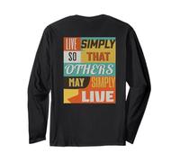 Live Simple So Others May Live Inspirational Design Long Sleeve T-Shirt