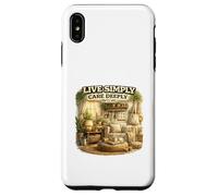 Live Simply Care Deeply Mindful Lifestyle Design Case for iPhone XS Max