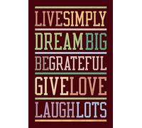 Live Simply Dream Big Maroon Metal Sign Wall Decor 12 x8