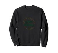 Live Simply: Minimalist Nature Wreath Inspirational Sweatshirt, Adult Unisex, Black, XL