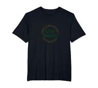 Live Simply: Minimalist Nature Wreath Inspirational T-Shirt, Men's Big and Tall, Black, 4X Tall