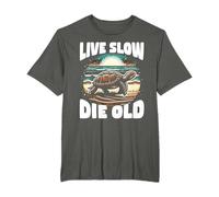 Live Slow Die Old Funny Cute Turtle Lover Tortoise Humor T-Shirt