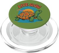 Live Slow Turtle Life Nature Vibes Retro Calm Aesthetic PopSockets PopGrip for MagSafe