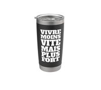 Live Slower but Stronger Stainless Steel Insulated Tumbler