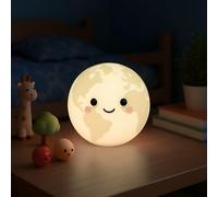 Live SoGOOD Baby Night Light with 7 Touch Colours, USB-C Charging, Timer Function, Soft Silicone, Bedside Lamp for Children's Room, Comfort Night Gift, Terra